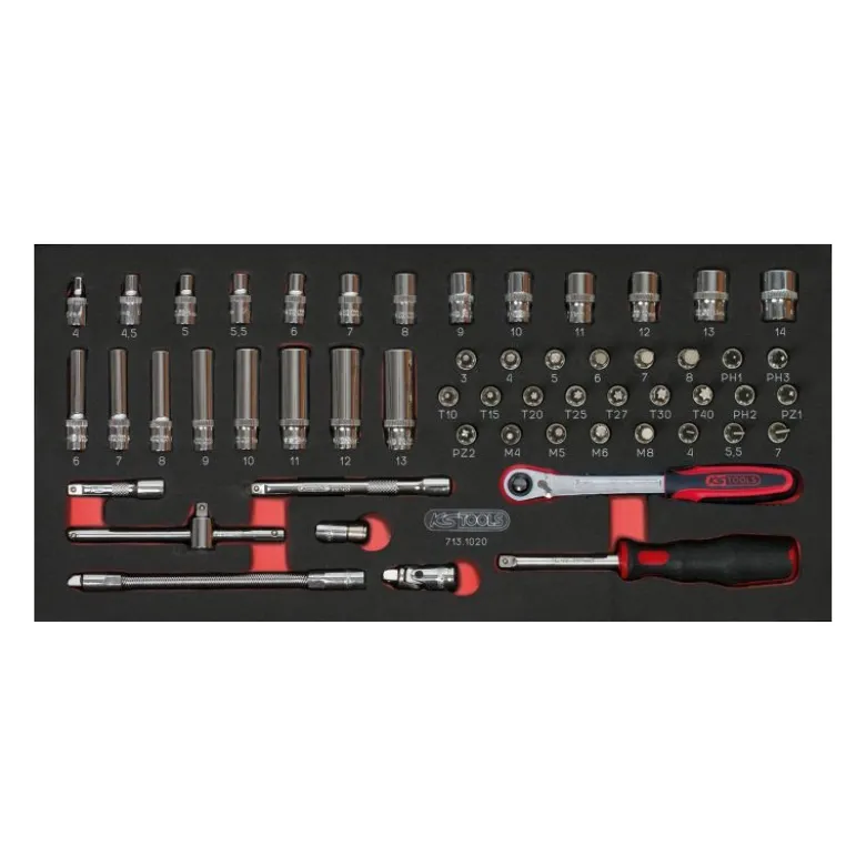 Composition d'Outils pour Servante 7 Tiroirs - 337 Pièces KS Tools - 714.0337