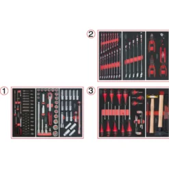 Composition d'outils pour servante 158 pièces KS TOOLS 714.0158