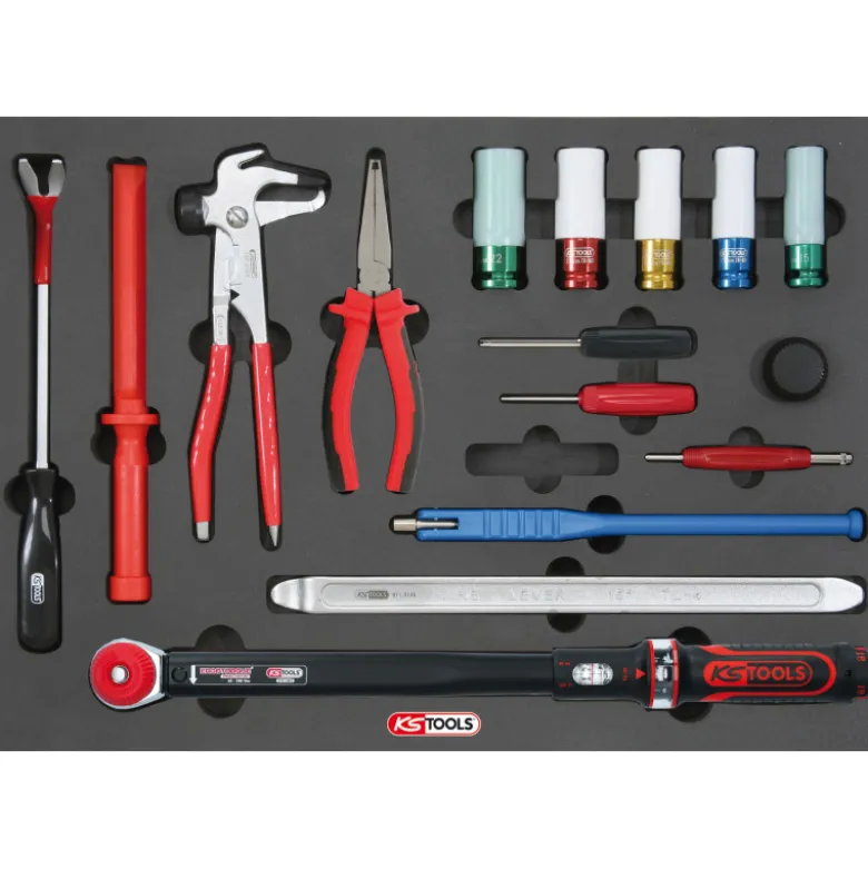 Composition d'outils spéciale roue pour servante, 60 pièces KS Tools 714.0060