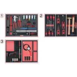 Composition d'outils spéciale roue pour servante, 60 pièces KS Tools 714.0060