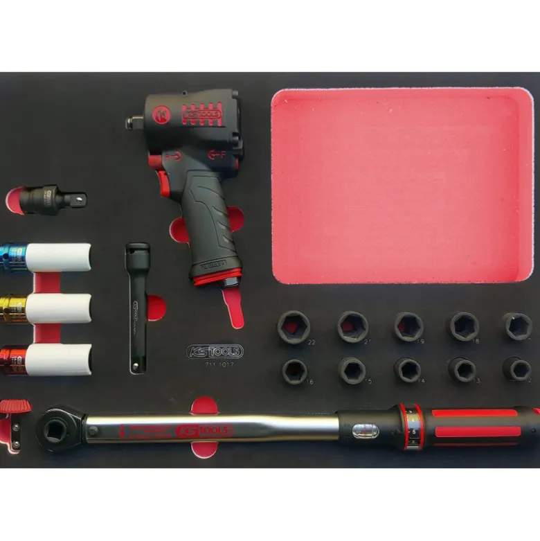 Composition d'outils spéciale roue pour servante, 60 pièces KS Tools 714.0060
