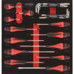 Composition d'outils 6 tiroirs pour servante, 202 pièces KS TOOLS 714.0202