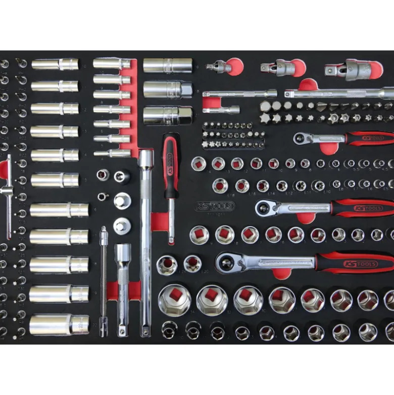 Composition d'outils 6 tiroirs pour servante, 429 pièces KS TOOLS 714.0425