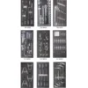 Composition 9 inserts 3 tiroirs 172 outils CLAS EG 4205