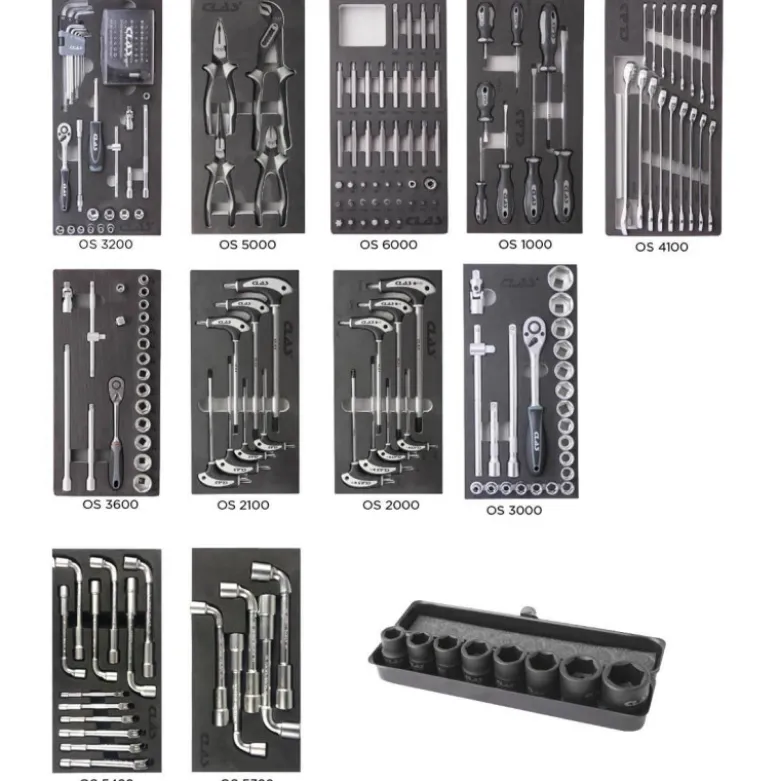 Composition 11 inserts 4 tiroirs 214 outils CLAS EG 4213