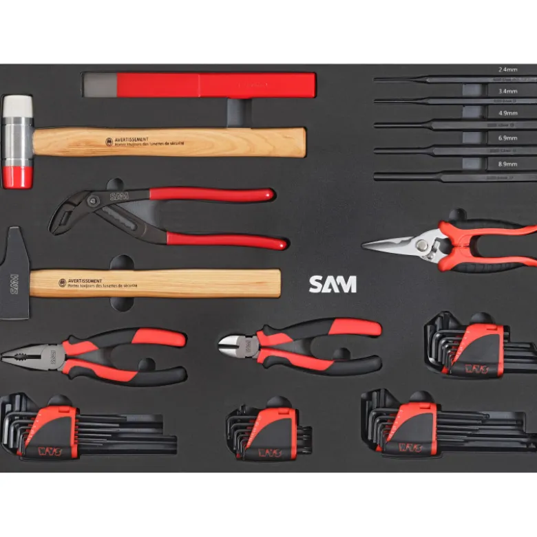 Composition 48 Outils Pinces - Marteaux 3/3 SAM Outillage - CP-48PM