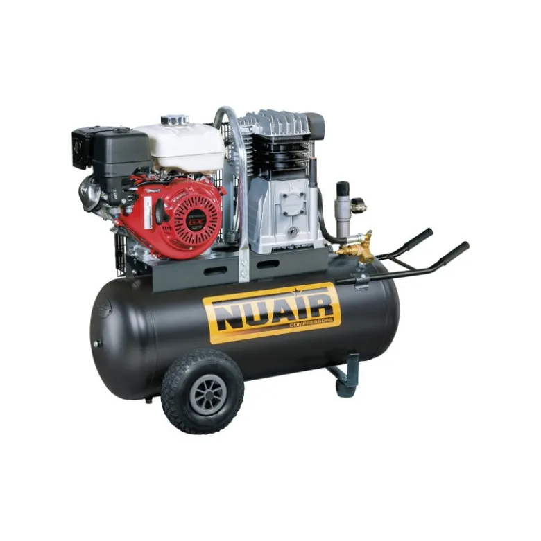 Compresseur d'air à moteur thermique 5.5 CV, 100 L NUAIR 149020NU