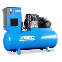 Compresseur d'air à piston avec sécheur 270L 5.5 Cv 11 Bar Série Line ABAC 4116000159