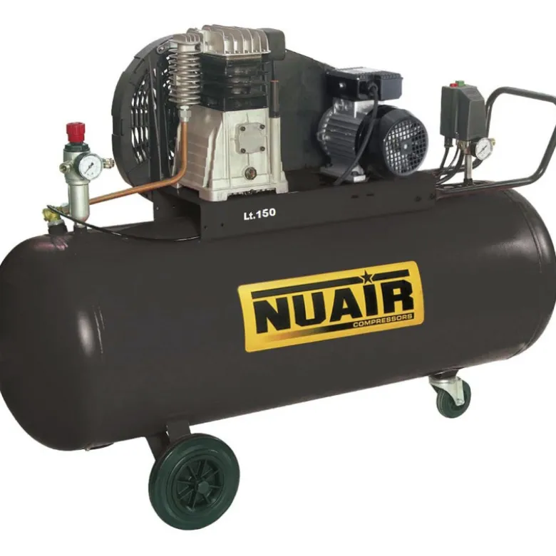 Compresseur d'air à piston 3 CV, 150L, 400 tri NUAIR 152101NU