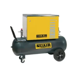 Compresseur d'air à piston insonorisé 3 CV, 100 L, 400 V tri NUAIR 142420NU