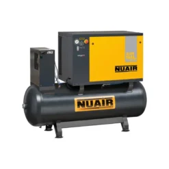 Compresseur d'air à piston insonorisé 10 CV, 500 L, 400V tri avec sécheur NUAIR 184302NU