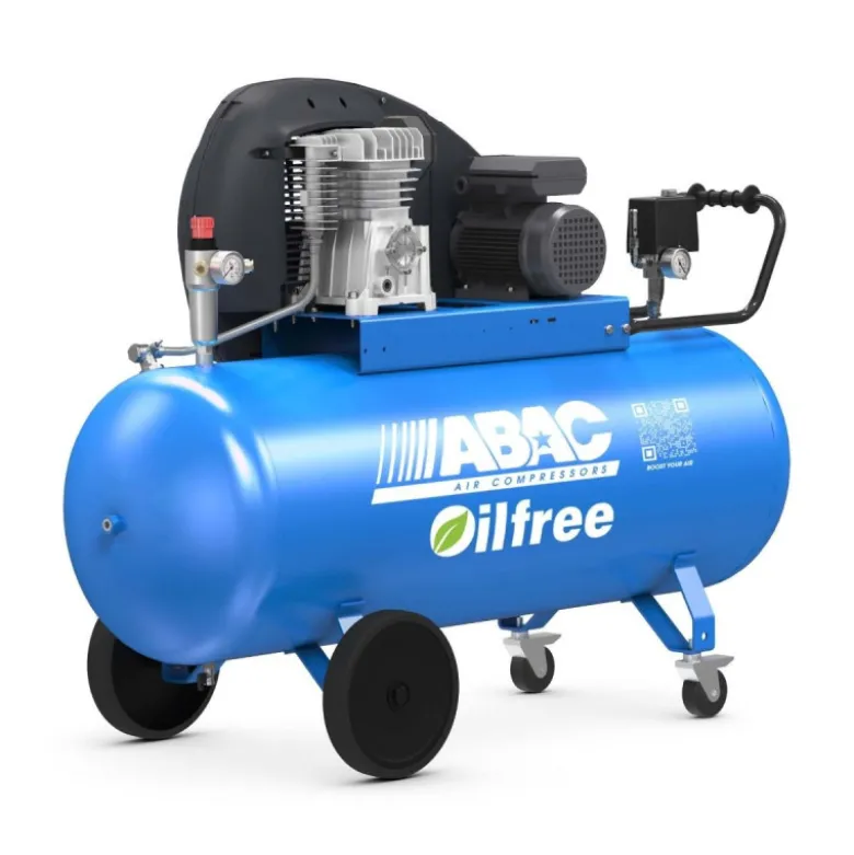 Compresseur d'air à piston sans huile 200L 3 Cv 10 bar Série Zero A39B-0 ABAC 4116028564