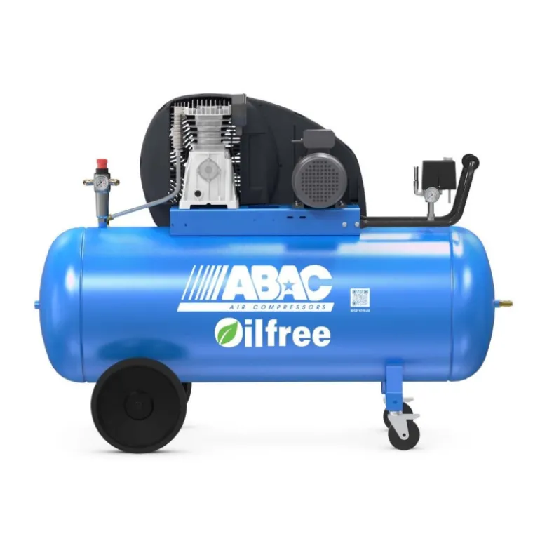Compresseur d'air à piston sans huile 270L 4 Cv 10 bar Série Zero A39B-0 Tri ABAC 4116028710