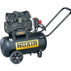 Compresseur d'air à piston SILTEK 24L gamme "sans huile silencieux", 8 bar, 230V - NUAIR 110040NU