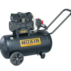 Compresseur d'air à piston SILTEK-TB 50L gamme "sans huile silencieux", 8 bar, 230V - NUAIR 110050NU