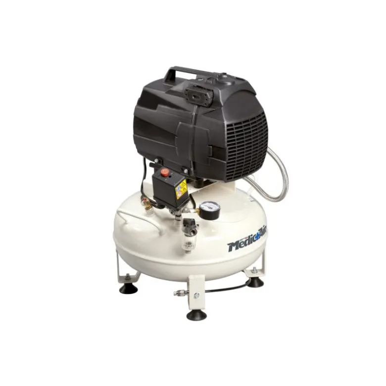 Compresseur d'air à pistons pour dentiste et labo MED160/24F/1.5M, 1.5 CV, 24 L - NUAIR 127410NU