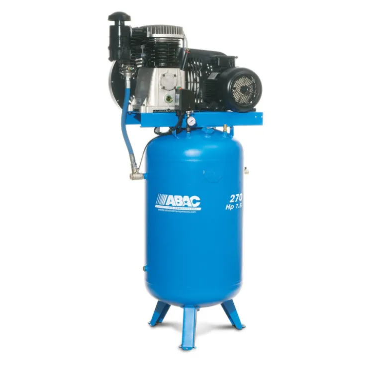 Compresseur d'air à piston vertical 270L 7.5 Cv 11 Bar Série Line ABAC 4116017001