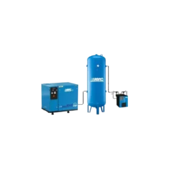 Compresseur d'air silencieux ensemble complet 500L 10 Cv 11 Bar, avec sécheur d'air, Gamme LN, ABAC Complet B7000/LN 10*-10 ET