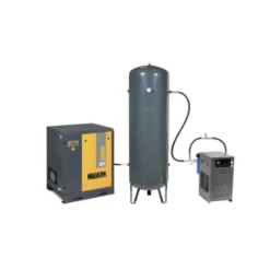 Compresseur d'air à vis 10 CV 8 bar, 500 L, 400 V tri + sécheur NUAIR 245008MDNU