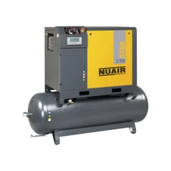 Compresseur d'air à vis 15 CV, 10 bar, 500 L, 400 V tri avec sécheur NUAIR 221610IE3NU