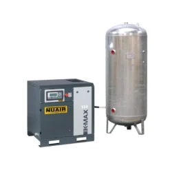 Compresseur d'air à vis 7.5 CV, 500 L, 400 V tri NUAIR 250810CGNU