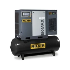 Compresseur d'air à vis 7.5 CV, 270 L, 400 V tri + sécheur NUAIR 270610IE3NU