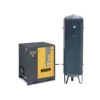 Compresseur d'air à vis 10 CV, Réservoir 500 L vertical, 400 V tri, pression 10 bar, débit 60 m3/h NUAIR 245010CNU