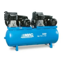 Compresseur d'air vitesse très lente 500L 7.5+7.5 Cv 11 Bar Gamme Pro ABAC 4116025184