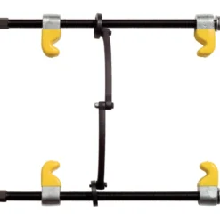 Compresseur de ressorts avec barre de sécurité et crochets avec revêtement plastifié KS TOOLS 670.0051