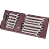 Coquille de clés à tuyauter + combinées à cliquet 13 pièces KRAFTWERK 4900-22B