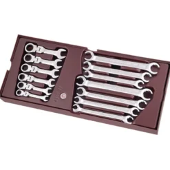 Coquille de clés à tuyauter + combinées à cliquet 13 pièces KRAFTWERK 4900-22B