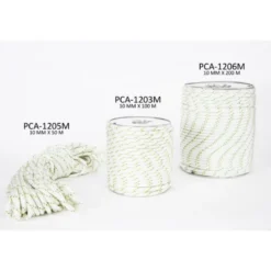 Corde de polyester double tresse 10mm x 50-100-200m pour treuils Portable Winch