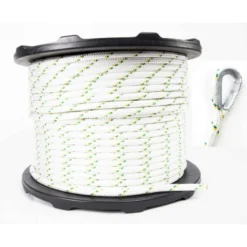 Corde de polyester double tresse épissures et cosses 12mm x 100-200-300m pour treuils Portable Winch