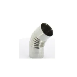 Coude 45° simple paroi inox 304 pour fuel ou gaz intérieur Ø125 à 300mm - SOVELOR
