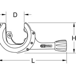 Coupe-tubes géant à cliquet 28 à 67 mm KS TOOLS 104.5050