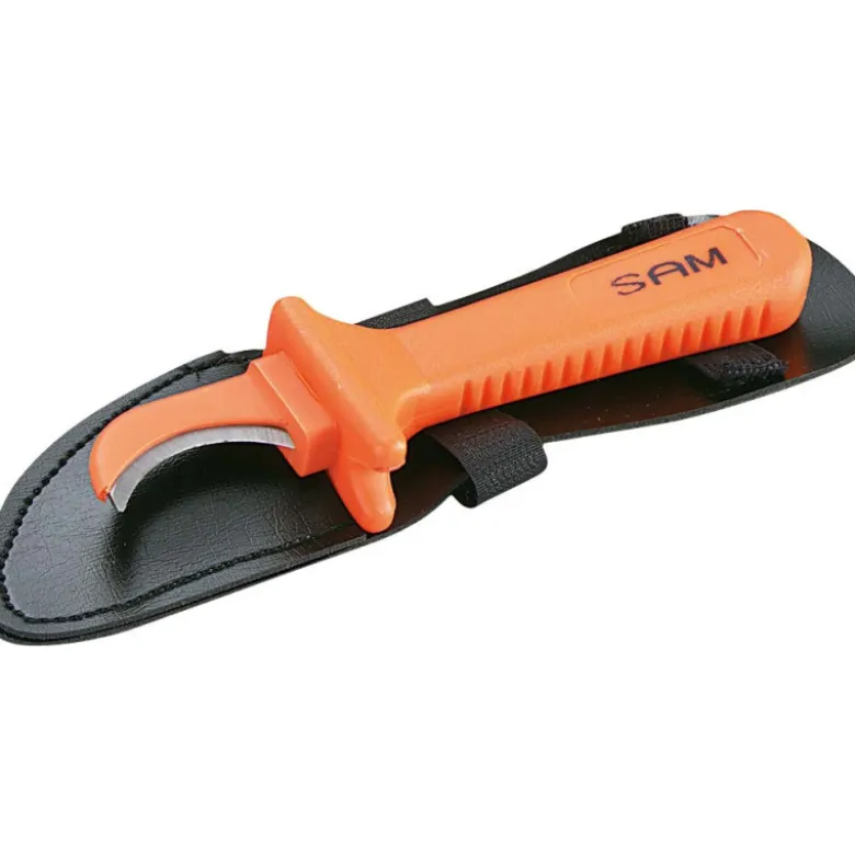 Couteau D'Electricien Isole 1000 V - Lame Courte Recourbee SAM Outillage - Z-373