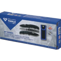 Couteau de poche à cran d’arrêt avec pochette BRILLIANT TOOLS - BT102905
