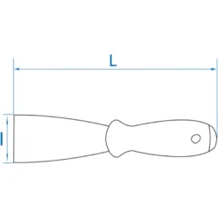 Couteau À Mastic Largeur 76 Mm Inox King Tony - 9CJ1130