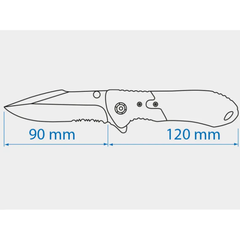 Couteau Pliant À Cran D'Arrêt L:210Mm King Tony - 794108A