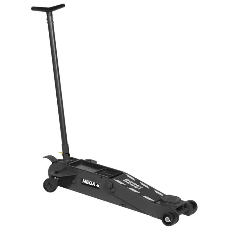 Cric Hydraulique Acier Extra Bas 2T Avec Sécurité "Homme Mort" Mega - Gt2S