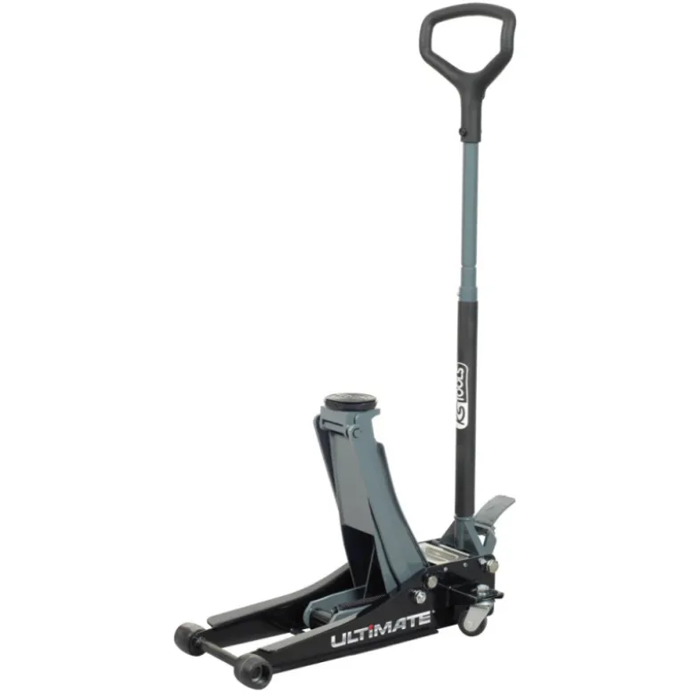 Cric hydraulique extra bas 2T + jeu de chandelles à crémaillère 2T ULTIMATE KS TOOLS 161.0367-A2