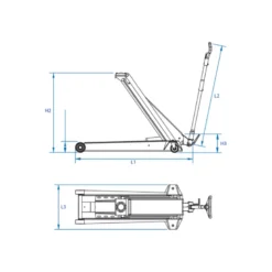 Cric Pour Camions, Machines Agricoles Ou D'Entrepreneur 2T King Tony - 9HYCRH2