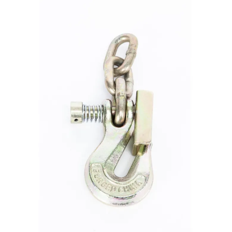 Crochet plat avec barrure et 3 mailles de chaîne Portable Winch - PCA-1282