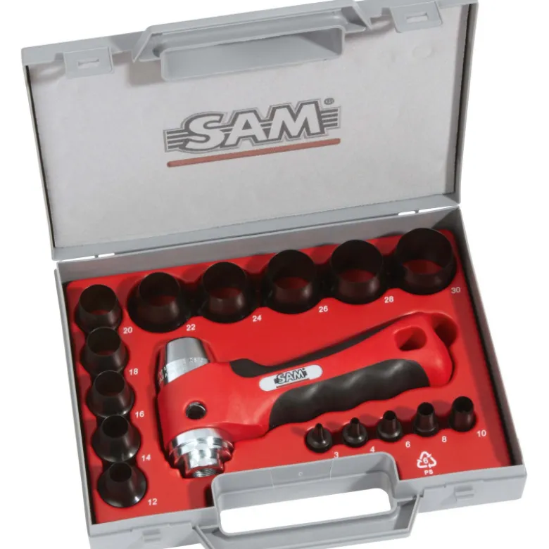 Decoupe-Joints 3 A 30 Mm - Poignee Confort - Coffret De 16 SAM Outillage - 694-C-16-N