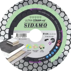 Disque Diamant D125 ULTRA CERAM-45° SIDAMO - 11130202