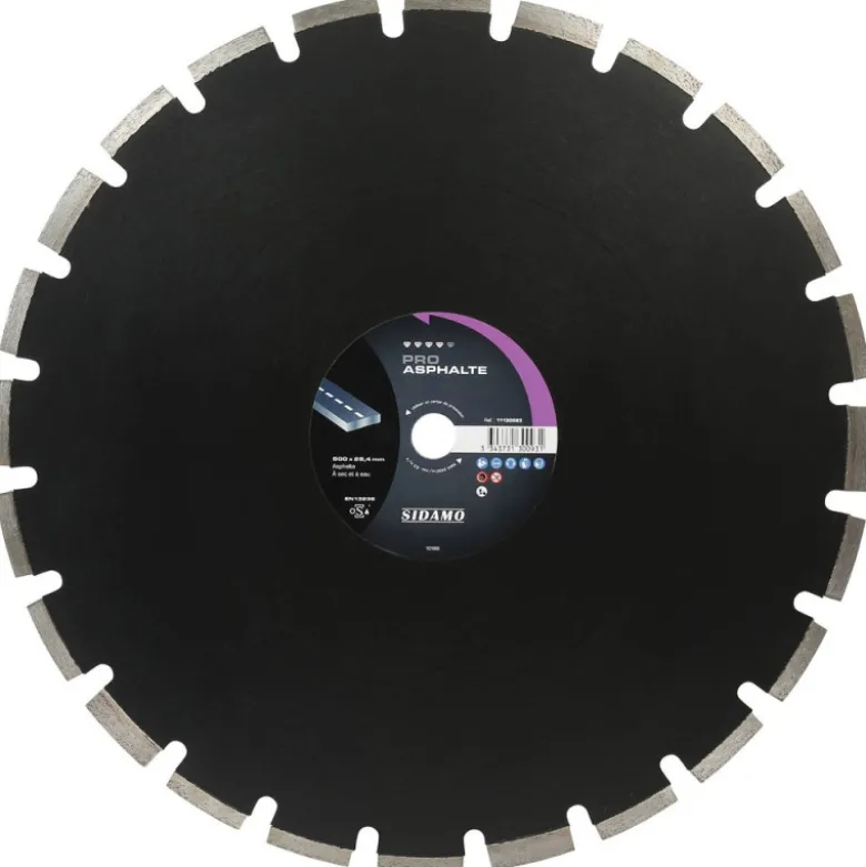 Disque diamant PRO ASPHALTE - D 500 mm / Alésage 25,4 mm SIDAMO 11130093