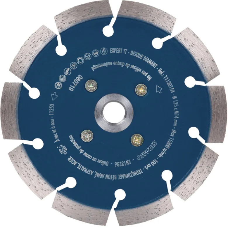 Disque Diamant à segment EXPERT TT 125 mm / Alésage M14 SIDAMO 11130154