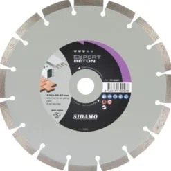 Disque Diamant à segment 230 mm EXPERT BETON Tronçonnage béton SIDAMO 11130007