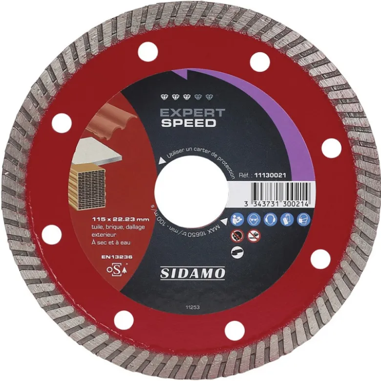 Disque Diamant à segment 115 mm EXPERT SPEED SIDAMO 11130021
