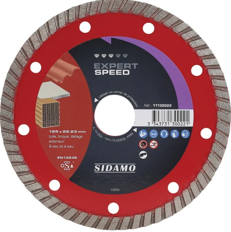 Disque Diamant à segment 125 mm EXPERT SPEED SIDAMO 11130022